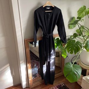 Alex Mill French terry jumpsuit in washed black